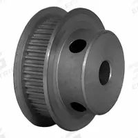 DAYTON Timing Pulley: Modified Curvilinear, Fixed, For GT Timing Belt Section, For 6 mm Belt Wd (MPN 45-2P06M6FA5). Key specifications — attr1328801: DAYTON; attr1328807: Clear Anodized; attr1328808: Powerhouse®.
