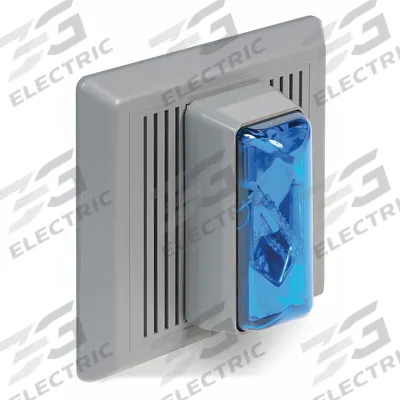 EDWARDS SIGNALING Horn Strobe: 24 V AC/24V DC, 5 1/2 in Overall Wd, 5 1/2 in Overall Lg - Horn Alarms with Strobe Light