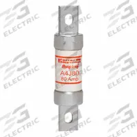 MERSEN Fuse: A4J Series, Class J, Blade Body, Fast-Acting, 80 A, 600 V AC, 300 V DC, Non-Indicating (MPN A4J80). Key specifications — Series: A4J; Brand: MERSEN.