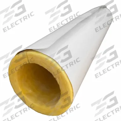 JOHNS MANVILLE Pipe Insulation: Tube, Fiberglass, Slit with Adhesive and Flap, 1 in Thick - Fiberglass Straight Tube Insulation