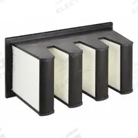 GRAINGER V-Bank Air Filter: 12 in x 24 in x 12 in, Synthetic, Single Header, 4 Vs, MERV 11 (MPN 2GHL6). Key specifications — Brand: GRAINGER; Frame or Header Material: Plastic; Media Material: Synthetic; Filters Out: Auto Emissions.