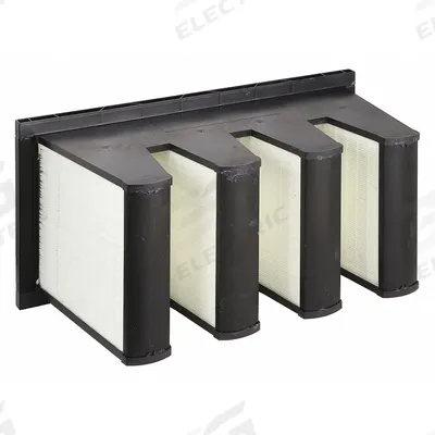 GRAINGER V-Bank Air Filter: 12 in x 24 in x 12 in, Synthetic, Single Header - MERV 11 V-Bank Air Filters