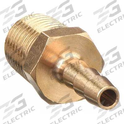APPROVED VENDOR Barbed Hose Fitting: For 3/16 in Hose I.D., Hose Barb x NPT, Male x Male - Brass Multipurpose (Air, Water, Chemical) Rigid Barbed Hose Fittings