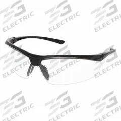 MCR SAFETY Safety Glasses: Clear Lens, Half-Frame, Duramass Hard Coat, Black Frame, VL2 Series, 1 PR (MPN VL230). Key specifications — Brand: MCR SAFETY; Frame Color: Black; Lens Color: Clear.
