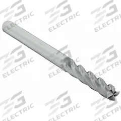 CLEVELAND Square End Mill: Carbide, 4 Flute, 3/16" Mill Dia, 1" LOC, 3" OAL (MPN C61838)
