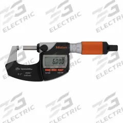 MITUTOYO Calibrated Micrometer: 5 in to 6 in /127 mm to 152.4 mm, Inch/Metric, IP65 (MPN 293-180-40CAL). Key specifications — attr1182744: 0.00005 in/0.001 mm; attr1182751: Certificate of Inspection; attr1182776: IP65; attr1182741: MITUTOYO; attr1182743: +/- 0.0001 in; attr1182759: Yes.