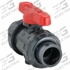 ASAHI Manual Two-Way Ball Valve: 1 in, PVC, Straight, 150 psi Max. Pressure (CWP), One-Piece, Tee (MPN 1605010). Key specifications — Brand: ASAHI; Handle: Tee.