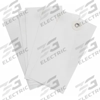 BRADY Shipping Tag: #4, 4 1/4 in Tag Ht, 2 1/8 in Tag Wd, White, Tyvek, Plain Tag - Colored Tyvek Shipping Tags