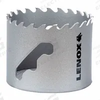 LENOX Hole Saw: 2 11/16 in Saw Dia., 3 Teeth per Inch, 1 7/8 in Max. Cutting Dp, 5/8"-18 Thread Size (MPN LXAH321116). Key specifications — attr1098070: 3; attr1098087: LENOX; attr1098073: 5/8"-18.