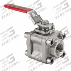KECKLEY Manual Two-Way Ball Valve: 2 in, Carbon Steel, Straight, FNPT x FNPT, Full Port Ball Port (MPN BVM3THFCSRGSL-200). Key specifications — Brand: KECKLEY; Handle: Locking Lever.
