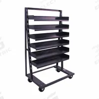 VALLEY CRAFT A-Frame Cart: 2,500 lb, 6 Shelves, Gray, 38 in L x 25 in W x 63 in H, 1 Usable Sides (MPN F89068VCGY). Key specifications — Color: Gray; Includes: (6) Trays; Caster/Wheel Configuration: (2) Rigid; Brand: VALLEY CRAFT.