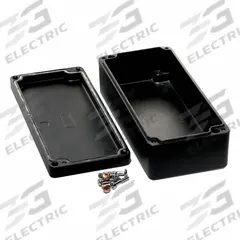 HAMMOND Enclosure: Die-Cast Aluminum, 6 in x 3 in x 2 in, NEMA 12/13/4/4X/6/6P, Screw On (MPN 1590Z130BK). Key specifications — Brand: HAMMOND; Closure Method: Screws; Knockouts: Not Included.