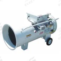 HEAT WAGON Portable Gas Torpedo Heater: 750,000 BtuH Heating Capacity Output, Natural Gas/Propane (MPN 1800B). Key specifications — Brand: HEAT WAGON; Key Features: Thermostat; Overall Dimensions - H x W x D: 30 in x 26 in x 48-1/2 in.
