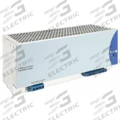 EATON DC Power Supply: DIN Rail, 960 W Output Power - Rated, 2.5 A Current - Output, Three Phase (MPN PSG960F24RM). Key specifications — attr1044898: Three; attr1044874: Aluminum; attr1044879: 400 to 500V AC; attr211400: EATON.