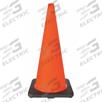 APPROVED VENDOR Traffic Cone: MUTCD/NCHRP-350, 28 in Cone Ht, Orange, Non-Reflective, PVC - Traffic Cones for Roadway Use