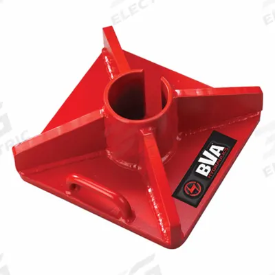 BVA HYDRAULICS Single Acting Cylinder Base: For H25, For 25 ton - Collar & Base Attachments