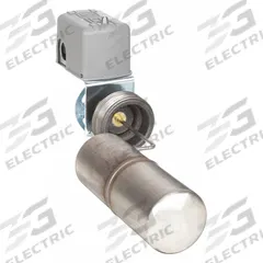 TELEMECANIQUE SENSORS Liquid Level Switch: Close On Rise, DPST-2NC, Steel (MPN 9037HG35). Key specifications — Brand: TELEMECANIQUE SENSORS; Electrical Connection Type: Screw Clamp; Float Rod Angle: 90°; Minimum Media Specific Gravity: 0.85.