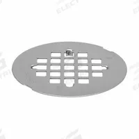 APPROVED VENDOR Grid: Stainless Steel, Unfinished, 4 1/4 in Overall Dia, 1/4 in Overall Ht, Snap-In (MPN 133-901). Key specifications — Color: Silver; Connection Type: Snap-In; Material: Stainless Steel.
