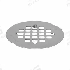 APPROVED VENDOR Grid: Stainless Steel, Unfinished, 4 1/4 in Overall Dia, 1/4 in Overall Ht, Snap-In (MPN 133-901). Key specifications — Color: Silver; Connection Type: Snap-In; Material: Stainless Steel.
