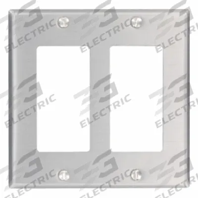 LEVITON Wall Plate: Decorator-Rocker, 2 Gang - General Purpose Wall Plates