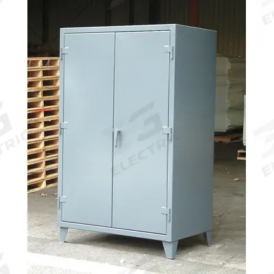 STRONG HOLD Storage Cabinet: 48 in x 30 in x 72 in, Swing Handle & Padlock Hasp - Industrial Shelf Cabinets