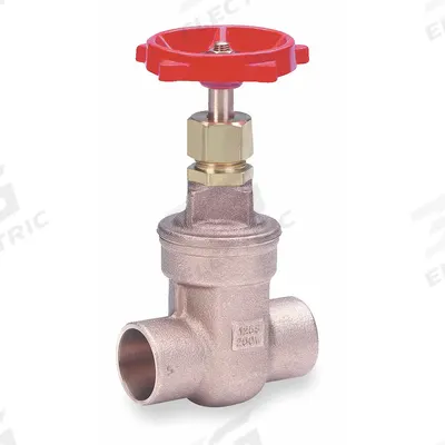 MILWAUKEE VALVE Gate Valve: 2 in, Bronze, Non-Rising, Sweat x Sweat - Non-Rising Stem Bronze General Purpose Gate Valves