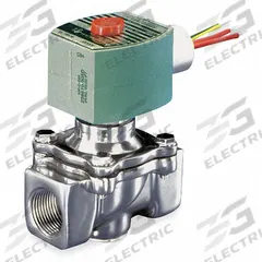 REDHAT Solenoid Valve: 2-Way, Normally Closed, 3/4 in Pipe Size, 110V AC/120V AC, Compact, NBR Seal (MPN 8040G023). Key specifications — Brand: REDHAT; Pipe Size: 3/4 in; Voltage: 120V AC; Coil Enclosure: Watertight.