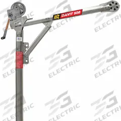 OZ LIFTING PRODUCTS Davit Crane: Steel, Manual, 500 lb Max. Load Capacity, 3.3 ft to 5.6 ft (MPN OZ500DAV). Key specifications — Material: Steel; Brand: OZ LIFTING PRODUCTS; Body Material: Steel.