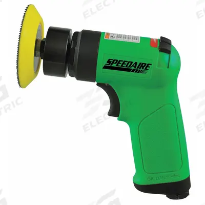 SPEEDAIRE Air Orbital Sander: 3 in Disc, Hook and Loop, 1/8 in Orbit, Non-Vacuum - Non-Vacuum Random Orbital Sanders
