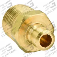PARKER Hydraulic Quick Connect Hose Coupling: 1/4 in Coupling Size, Brass, 11.36 lpm Max. Flow Rate (MPN PN252). Key specifications — Body Material: Brass; Thread Size: 1/4"-18; Brand: PARKER.