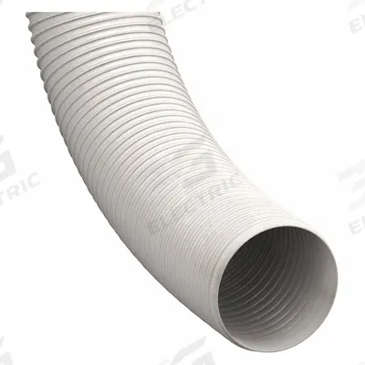HI-TECH DURAVENT Industrial Ducting Hose: 4 in Hose Inside Dia., 25 ft Hose Lg, 10 psi - FDA-Certified Thermoplastic Duct Hoses for Dust