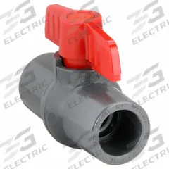 APPROVED VENDOR Manual Two-Way Ball Valve: 3/4 in, PVC, Straight, Socket x Socket, One-Piece, Tee (MPN 32H949). Key specifications — Brand: APPROVED VENDOR; Handle: Tee.