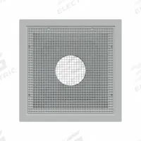 Eggcrate Grille: Egg Crate Grille, White, Smooth, Plastic, 23 3/4 in H, 23 3/4 in W, 7 in D, Ceiling (MPN STR-ERFG-12W-FR). Key specifications — Mounting Location: Ceiling; Brand: AMERICAN LOUVER; Fire Rating: Fire Rated; Filter Grille: Filter Grille.