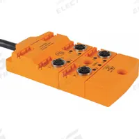IFM Sensor Wiring Block: 4 Ports, 5 Pole M12 Female, 10 m Cable Lg, Black PUR, 11 Cores (MPN EBC028). Key specifications — IP Rating: IP 67; Features: PNP Electrical Design.