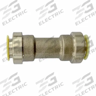 QUICKFITTING Push-Fit Union Fitting: 3/4 in OD x 3/4 in OD Size - Removable Brass Push-to-Connect Tube Fittings