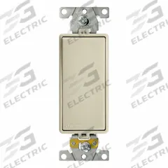 LEVITON Wall Switch: Rocker Switch, 3-Way, Maintained, Ivory, 120/277V AC, 20 A (MPN M5623-I). Key specifications — Illuminated: No; Voltage Rating: 120/277V AC.