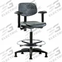 Ergonomic Chair: Polyurethane, Arms Included, Ht Range 23 1/4 in to 33 1/4 in, 16 in Seat Wd, Adj (MPN BR-PHBCH-RG-T1-A1-CF-RG-BLK). Key specifications — Foot Support: Yes; Back Tilt Backward: 13.5°; Back Tilt Forward: 10.5°; Base Material: Nylon; Brand: APPROVED VENDOR; Product Type: Ergonomic Chair; ESD-Safe: Not ESD Safe; Seat Tilt Backward: 3°.
