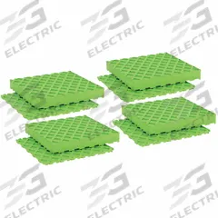 AIRLOC Vibration Isolator Pad: Buna-N, Diamond Pad Top, 4 in Lg, 4 in Wd, 3/4 in Ht, 4 PK (MPN D80). Key specifications — Isolator Material: Buna-N; Brand: AIRLOC.