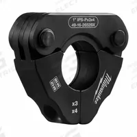 MILWAUKEE Press Ring: 1 in Pipe, 304 Stainless Steel/316 Stainless Steel/Black Iron, Std Tool Types (MPN 49-16-2652BX). Key specifications — attr518773: Press Ring; attr537224: 1 in; attr518762: 316 Stainless Steel; attr518771: Steel; attr518761: Viega; attr518760: MILWAUKEE.