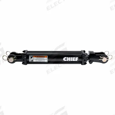 CHIEF Hydraulic Cylinder: 3 1/2 in Bore Dia., 16 in Stroke Lg, #8 SAE Port Size - Heavy-Duty Tie-Rod Cylinders