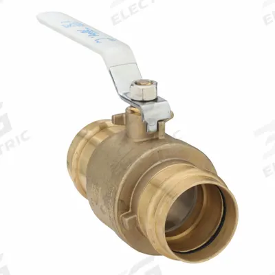 APOLLO Manual Two-Way Ball Valve: 2 in, Brass, Straight, Press x Press - Brass Ball Valves