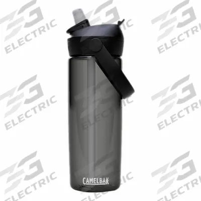 CAMELBAK Bottle: 20 oz Capacity, Gray, Tritan, Not BPA-Free, 6 1/2 in Overall Ht - Plastic Water Bottles