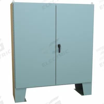 HAMMOND Electrical Enclosure: Steel, 72 in x 72 in x 21 in, NEMA 12, w/Panel, Solid Cover - Steel Dust-Tight Enclosures