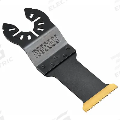 DEWALT Oscillating Tool Blade: 1 1/4 in Blade Wd, 3 3/4 in Overall Lg, Plunge Cutting - Open-Back Universal OIS Mounted Blades