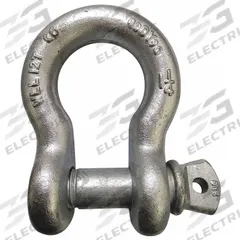 APPROVED VENDOR Anchor Shackle: Anchor Shackle, 4,000 lb Working Load Limit, Alloy Steel, Silver (MPN 55AY18). Key specifications — Body Color: Silver; Brand: APPROVED VENDOR.