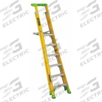 LOUISVILLE LADDER Platform Stepladder: Fiberglass, 375 lb Load Capacity, 43 lb Wt, 14.3 in x 19 in (MPN FCP1406HD). Key specifications — Brand: LOUISVILLE LADDER.