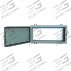 HAMMOND Electrical Enclosure: Steel, 12 in x 24 in x 6 in, NEMA 12/13, w/Panel, Solid Cover, Hinged (MPN 1418A6). Key specifications — Brand: HAMMOND; Closure Method: Clamps; Knockouts: Not Included.