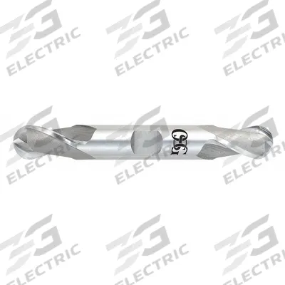 OSG Ball End Mill: Cobalt, Double End, 2 Flute, 3/8" Mill Dia, 9/16" LOC - Double-End Cobalt Ball End Mills