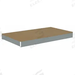 TENNSCO Shelf: 48 in x 18 in, 2,500 lb Load Capacity, Particleboard, Gray, Shelf (MPN ZLCS-4818D). Key specifications — Decking Material: Particleboard; Includes: (4) Beams; Decking Finish: Unfinished; Shelf Configuration: Single Straight; Color: Gray; Frame Material: Steel; Brand: TENNSCO; Frame Finish: Zinc Plated.