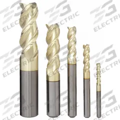 APPROVED VENDOR End Mill Set: Corner-Radius, 5 Pc, Carbide, ZrN Coated, 3 Flute (MPN 283-888882)